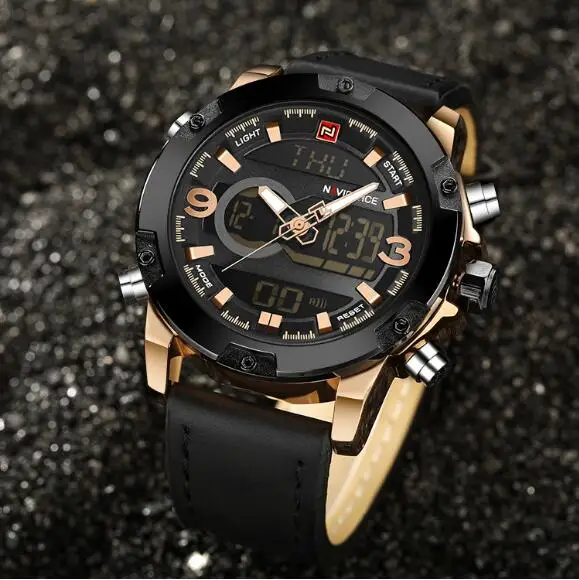 174 yejingjin Naviforce воротник Xiang 9097 multi-function Спортивные водостойкие часы электронные