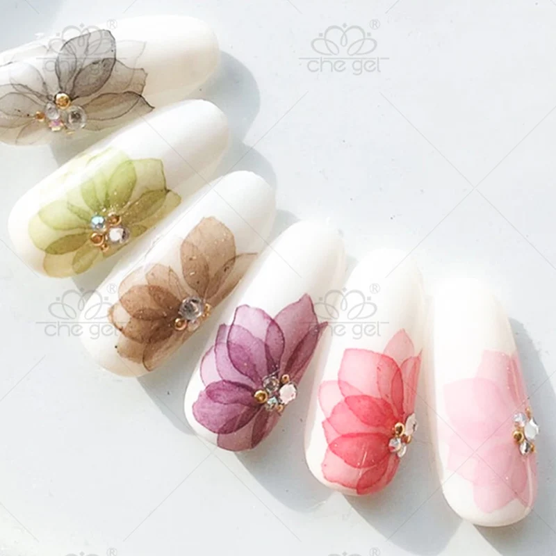 Sale 15ML Popular Nail Polish Watercolor Ink Water Dyeing Marble Pattern Colorful Nails Gel Art | Красота и здоровье