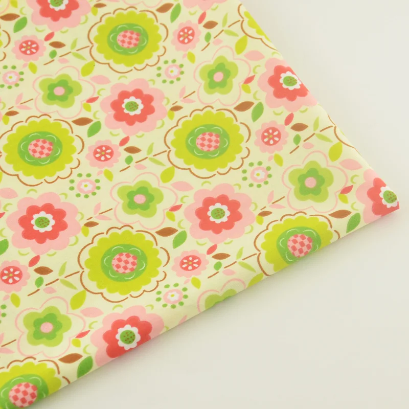 Tissue Quilting Retro Flower Home Textile Cotton Fabric Craft Sewing Cloth Fabrics Tecido Patchwork Decoration Bedding | Дом и сад