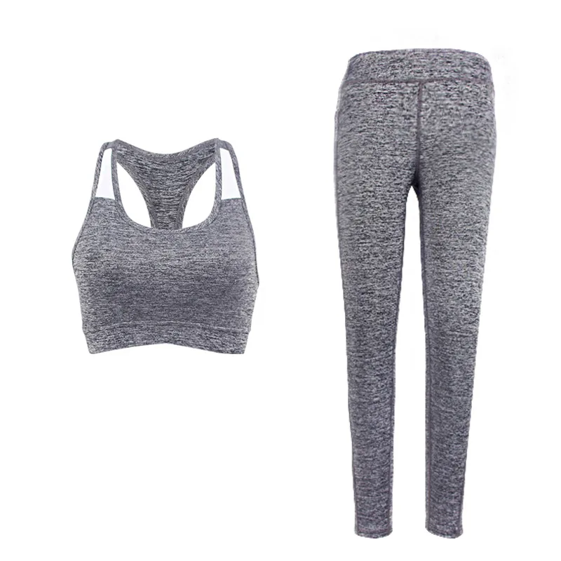 Женский комплект из жилета и брюк 2 шт. дышащий спортивный костюм для йоги