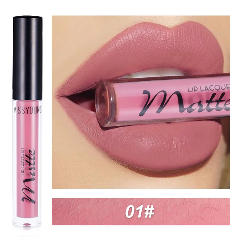 Rakado Lipstick 9 Colors Matte Lips Long Lasting Moisturizing Non-marking Waterproof Non-stick Cup Lip Glaze Batom Make Up Tint |