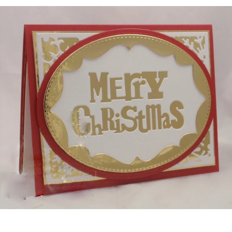 Very Merry Christmas Tree Word Metal Stencil Stencils DIY Scrapbooking Album New 2018 Craft Card Paper Decor Emboss | Дом и сад