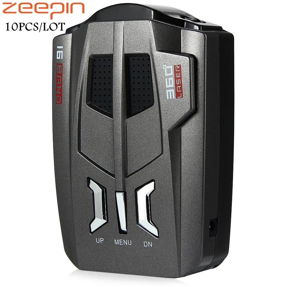 10PCS/Lot V9 Car Radar Detector 360 Degrees Speed Laser Voice Alert Warning 16 Band Auto Truck Vehicle Drop Ship | Автомобили и