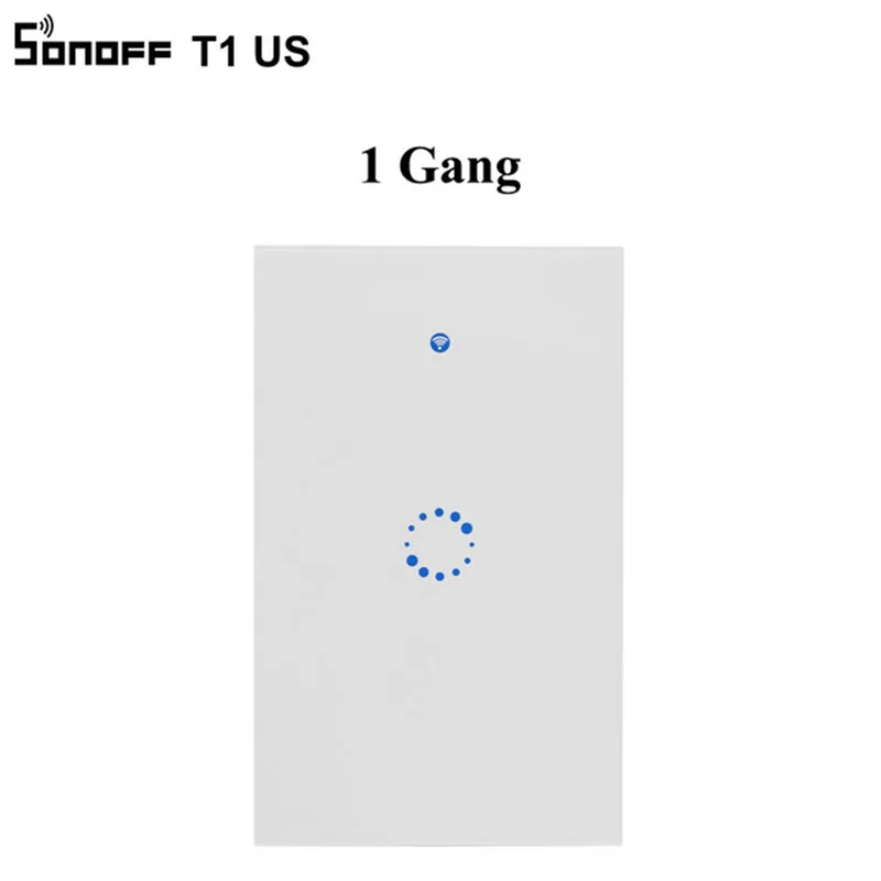 Sonoff T1 US Smart Wifi настенный выключатель света RF/APP/сенсорное управление светильник