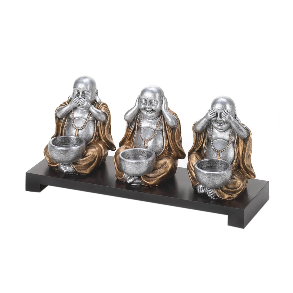 Колер домашний декоративный без зла Будда подставка для свечи|Подсвечники| |