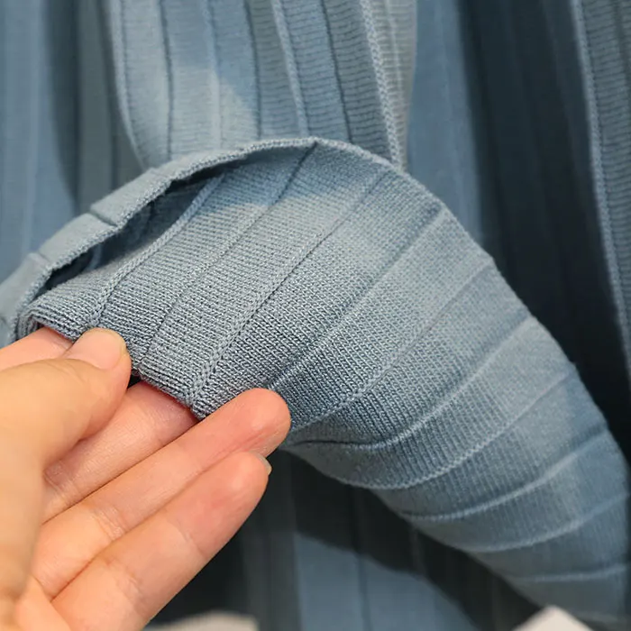 Короткие юбки вязаные складки тонкая высокая талия однотонные женские Mujer Moda