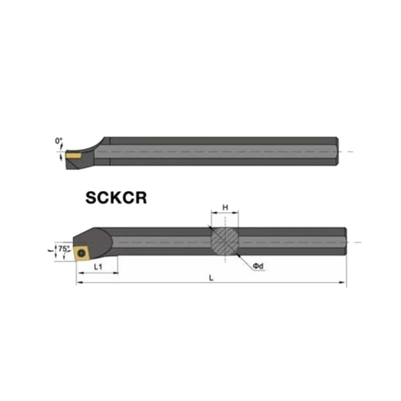 S16Q SCKCR09 75 ° углеродистая сталь ЧПУ инструмент резка держатель гаечный ключ 16 мм