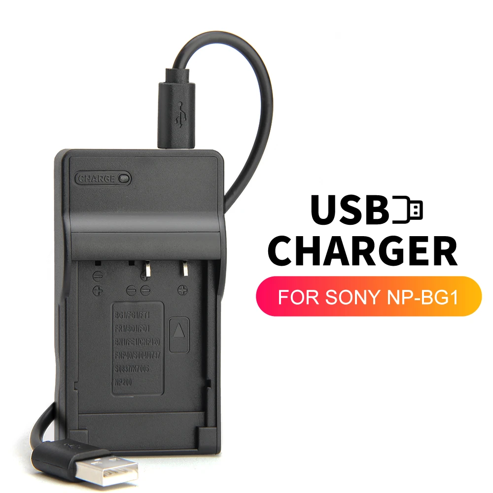 Зарядное устройство USB для Sony Camera DSC W290 W300 W30 W35 W40 W50 W55 W70 W80 W85 W90 WX1 WX10|charger icom|charger