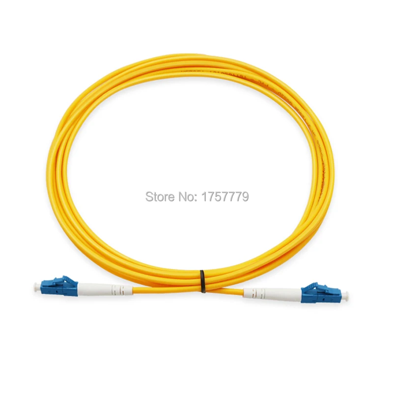 

10PCS/bag LC UPC to LC UPC Simplex 3.0mm PVC Single Mode Fiber Patch Cable jumper fiber patch cord fibra optica