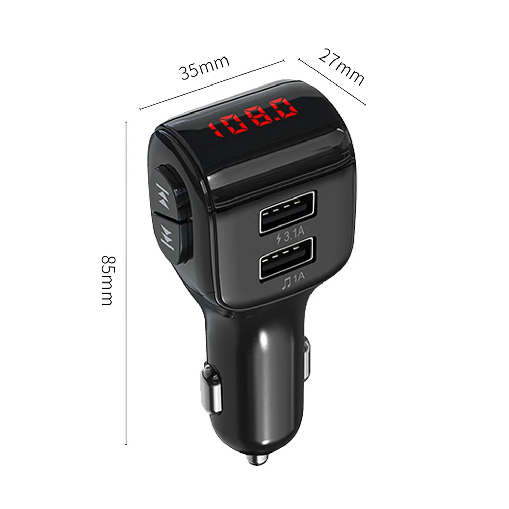 JONSNOW A01 мини автомобильное зарядное устройство MP3 плеер двойной USB Автомобильное