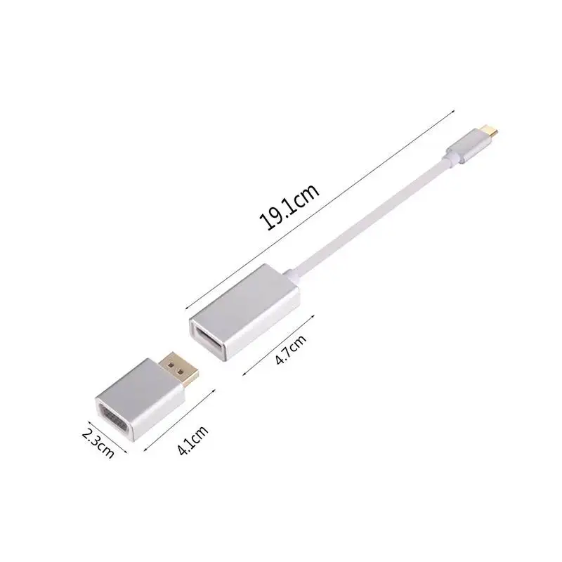 Usb C к Displayport (Dp) адаптеры Vga 3 в 1 Usb3.1 Type 4K кабель 1080P конвертер для Mac | Электроника