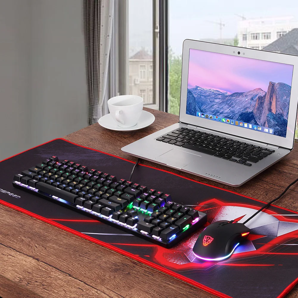 Motospeed Inflictor CK104 Gaming Keyboard Blue / Red Switches English/Russian 104 Keys Mechanical with RGB Backlit|inflictor ck104|mechanical