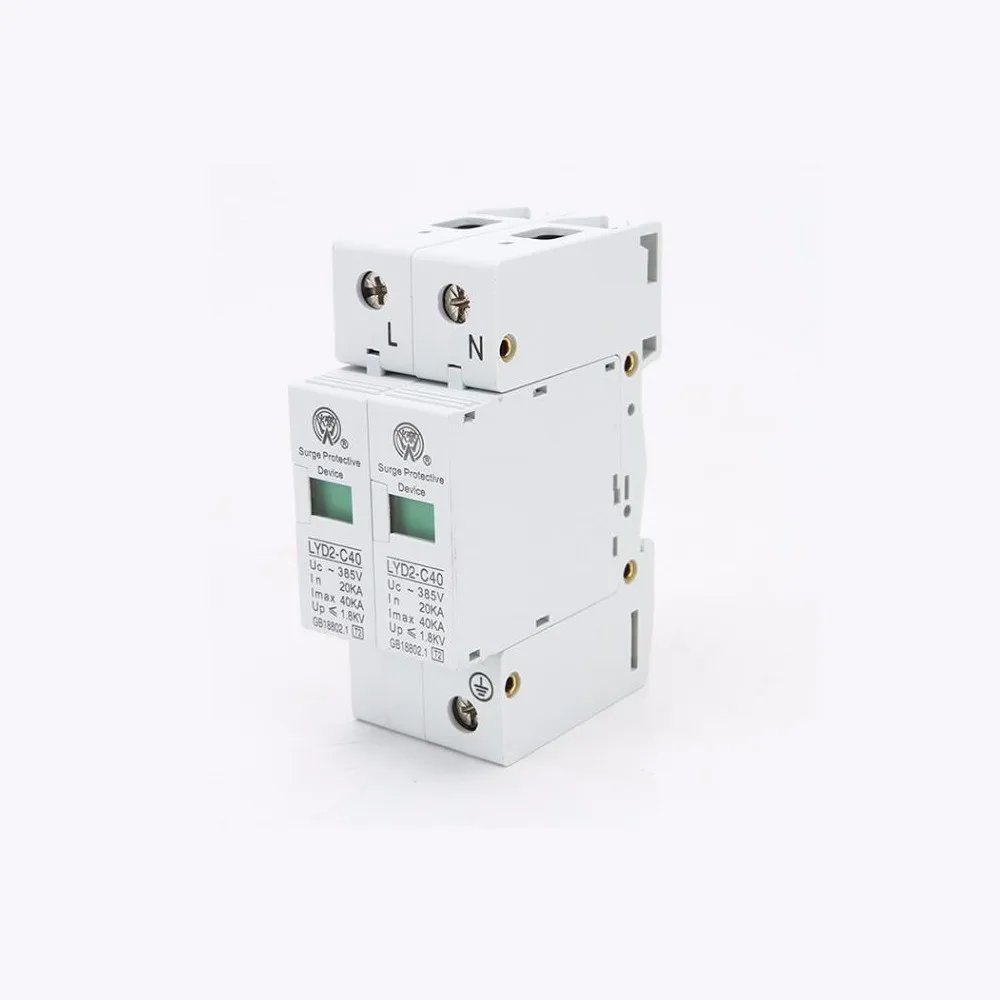 Устройство защиты от перенапряжения Φ 20ka ~ 40ka 275V 385V 420V Ac Spd устройство дома низкого