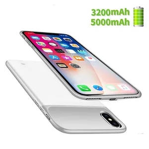 3200mah Portable Soft Silicone For Iphone X XS Battery Case With Magnetic Power Bank 4000mah Case For Iphone max xs Xr
