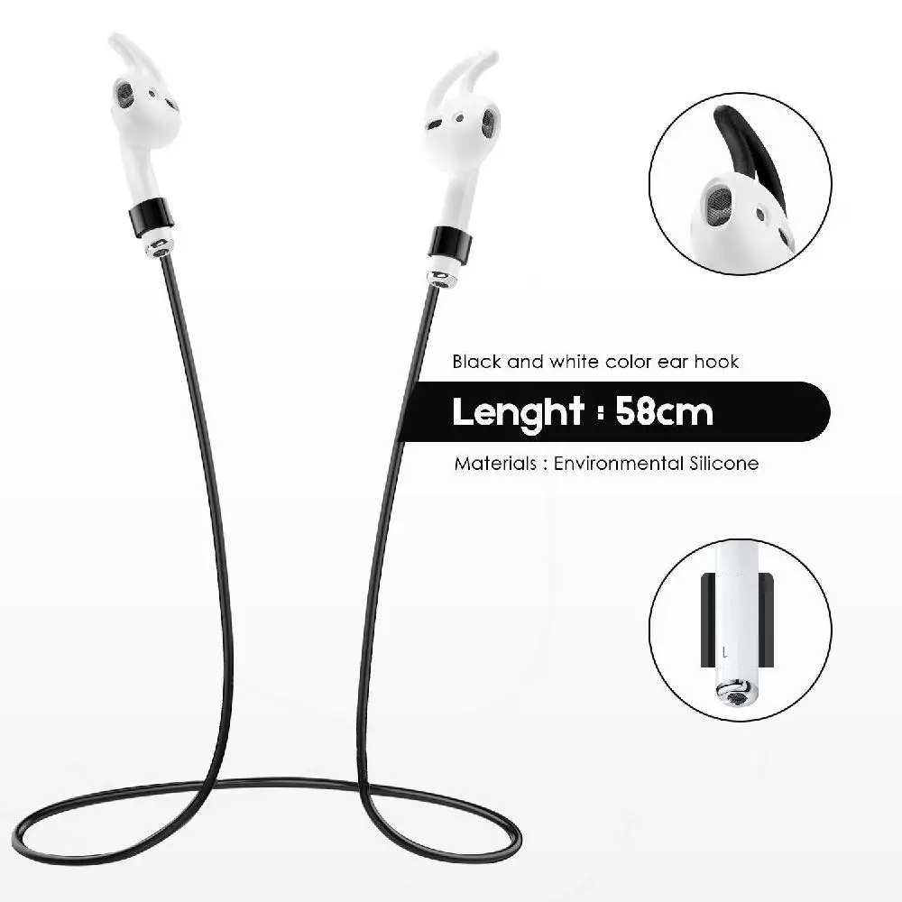 3 в 1 силиконовый чехол для Apple Airpods крючок наушников аксессуары Air Pods ремешок pods i10