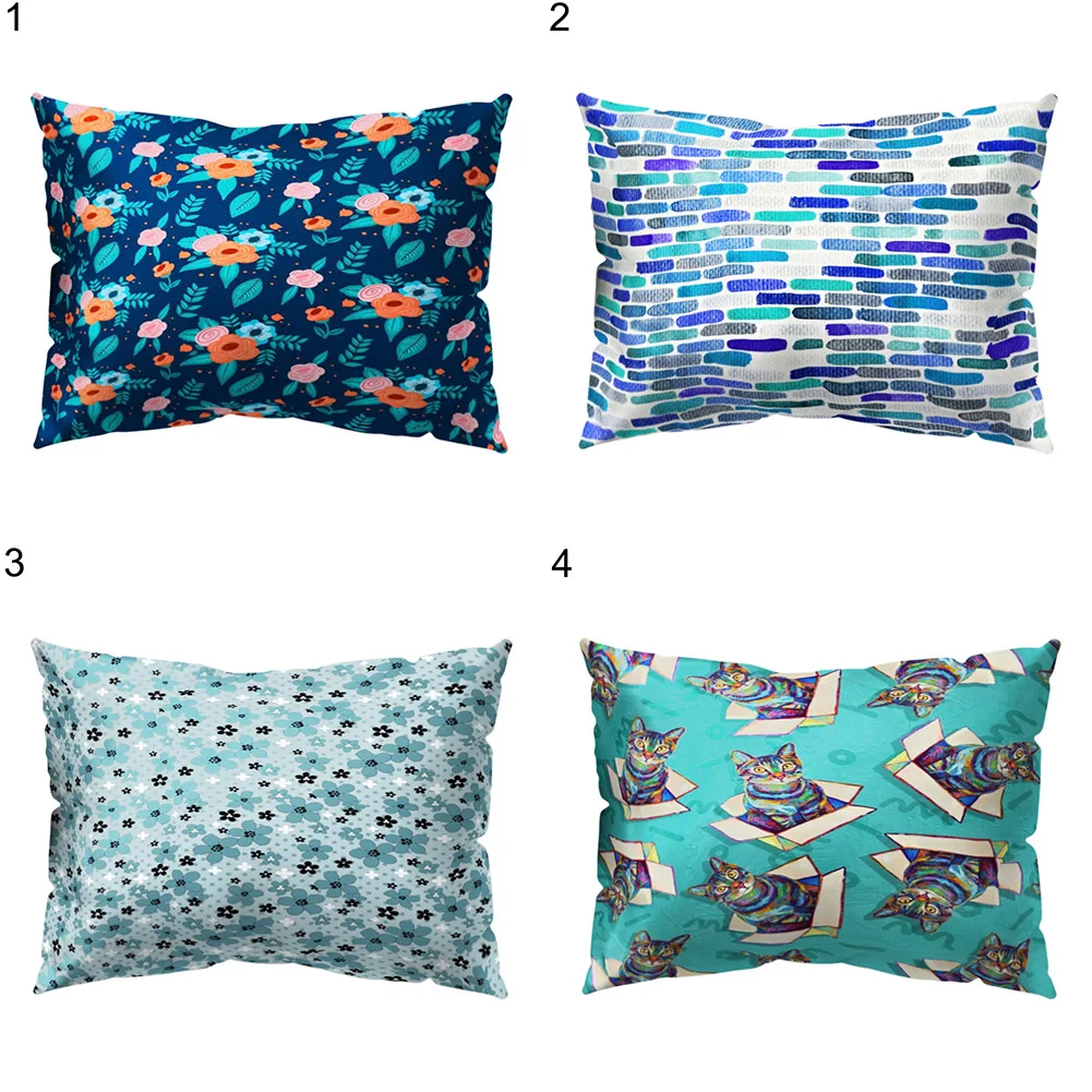 2019 Bedding Flower Moon Star Cat Cloud Pillow Cushion Case Sofa Bed Car Office Decor White Bedroom Home Decorative | Дом и сад