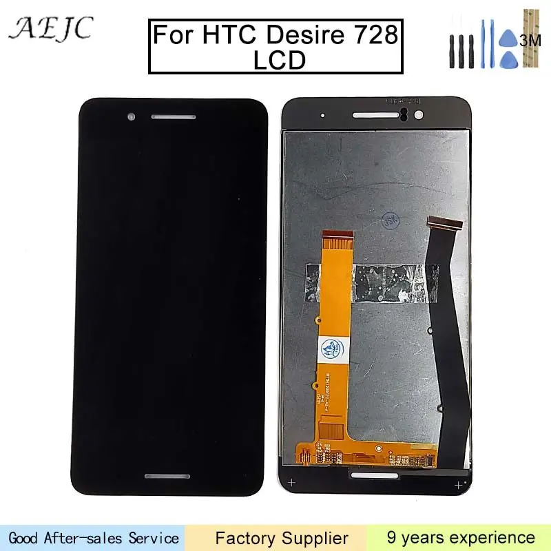 Для HTC Desire 728 сенсорный экран Замена 5 &quotдля 728G 728w ЖК дисплей кодирующий