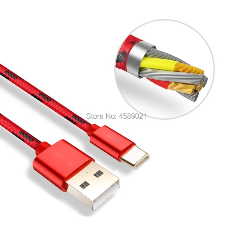 Быстрая зарядка цветной универсальный Плетеный usb кабель для передачи данных Micro