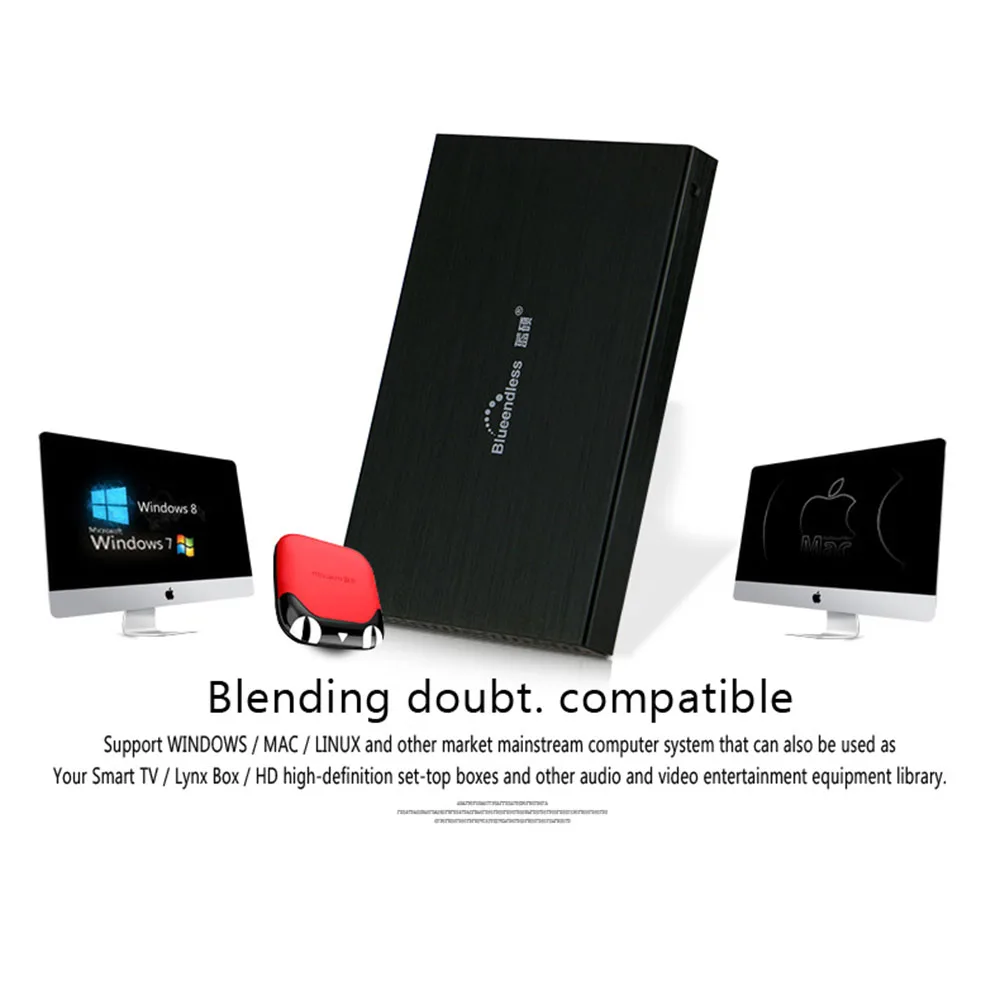 BLUEENDLESS металлический жесткий диск коробка Sata к Usb Ssd Hdd корпус 2 0 для 1 ТБ 5 дюйма Caddy |