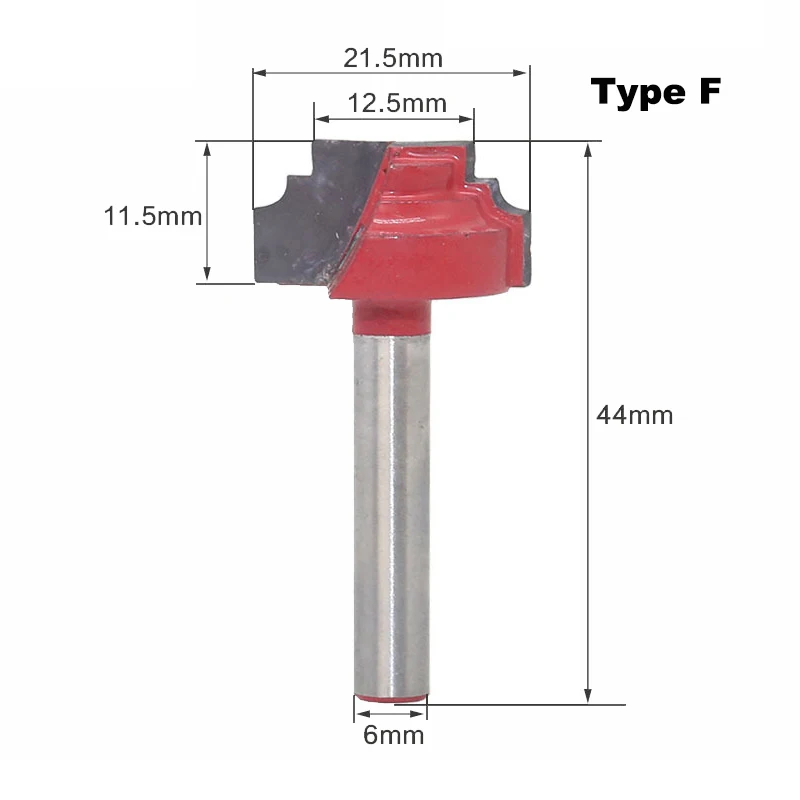5Pcs 6Mm Lace Knife Open End Carving Bit 3D Woodworking Insert Router Cnc Wood Cutter | Инструменты