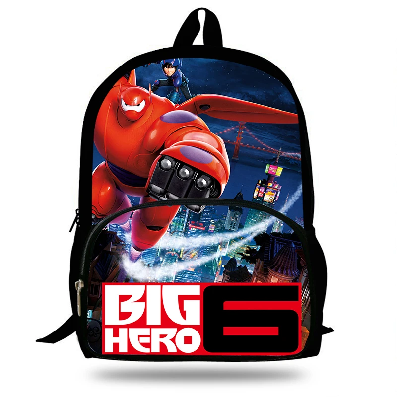 Рюкзак для подростков с принтом Big Hero 6 16 дюймов детский школьный рюкзак девочек