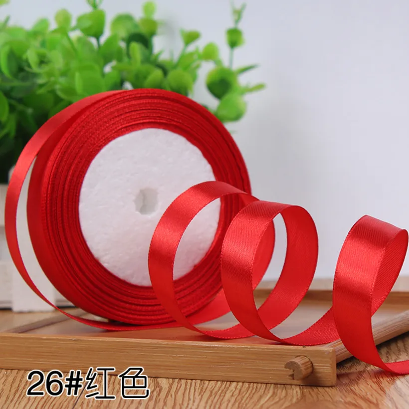 22 Meters (25 Yards) DIY Silk Satin Ribbon 20mm Party Home Wedding Decoration Gift Wrapping Christmas New Year Material | Дом и сад
