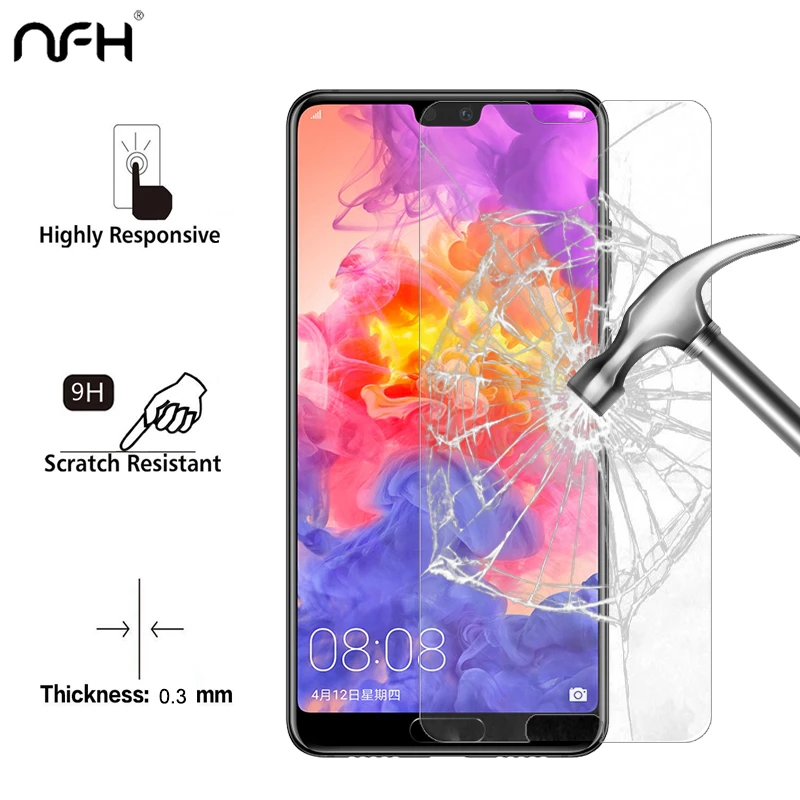 Закаленное стекло 2 5 D для Huawei P20 защитные пленки экрана P 20 ультратонкие 0 26 мм 8