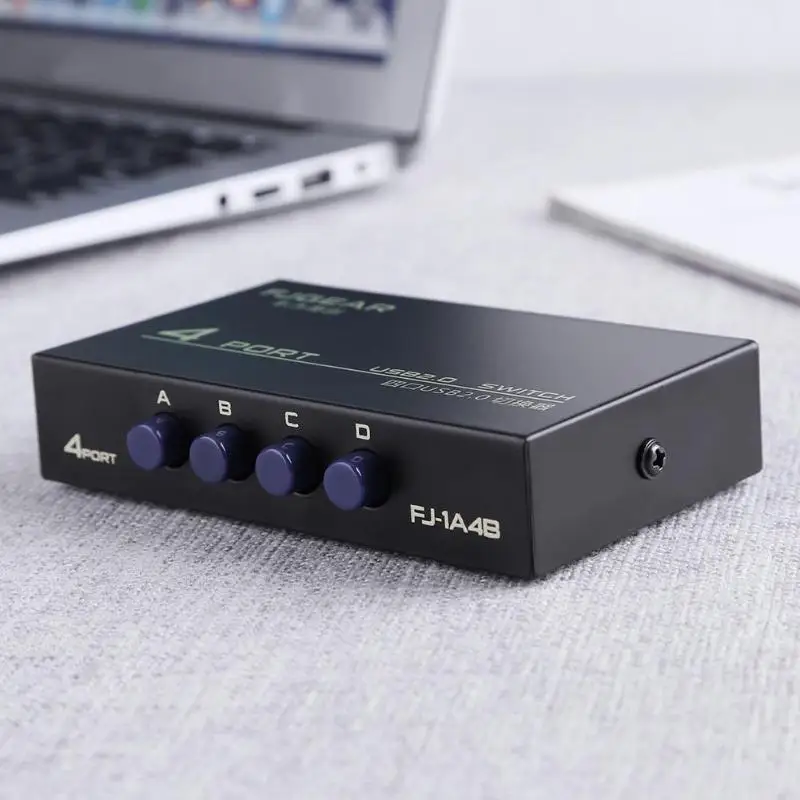 USB 2 0 4 порта Обмен Переключатель Селектор адаптер Коробка концентратор для