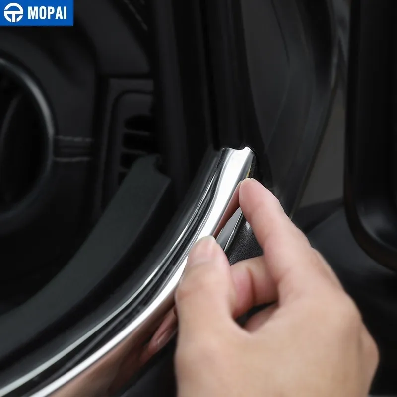 Хромированный Стайлинг MOPAI для Jeep Wrangler JL 2018 + декоративные полосы дверей и окон