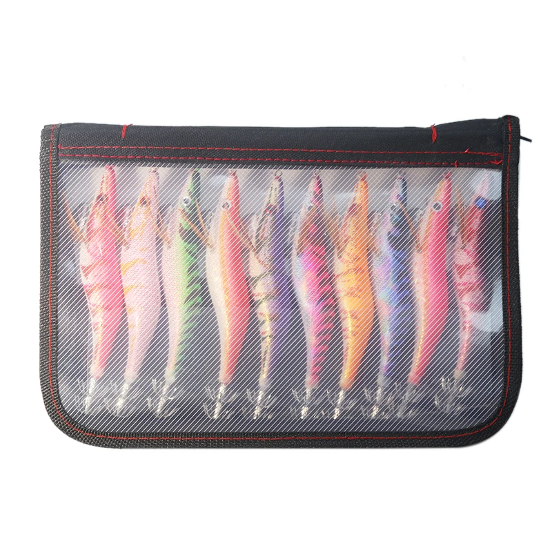 SEWS-10Pcs набор рыболовной приманки 13 5 см 20 г кальмарные Джиги 3 # крючок деревянные