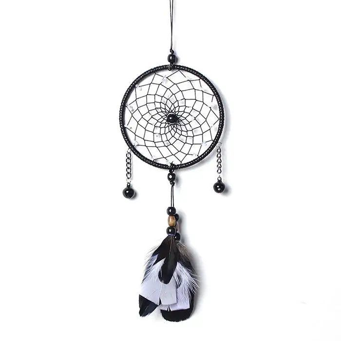New Feather Dreamcatcher Net Home Modern Art Decor Indoor As picture shown/Black | Дом и сад