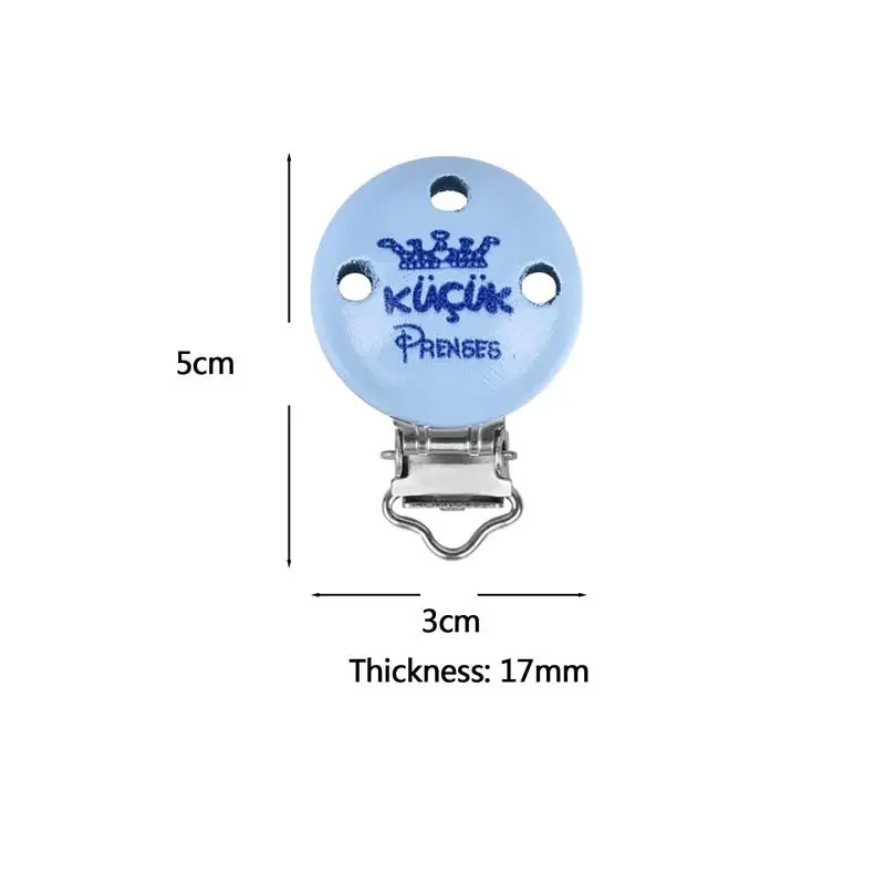 5 шт./партия новые клипсы для соски синие розовые императорские короны круглые
