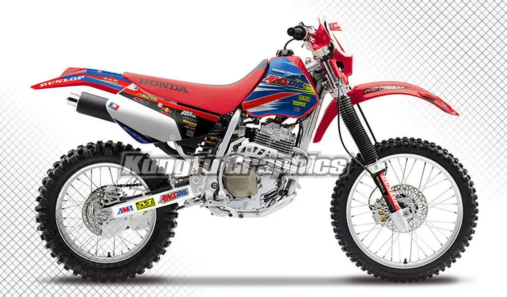 Графический персонализированный стикер KUNGFU набор для упаковки Honda XR 250R 400R XR250R XR400R
