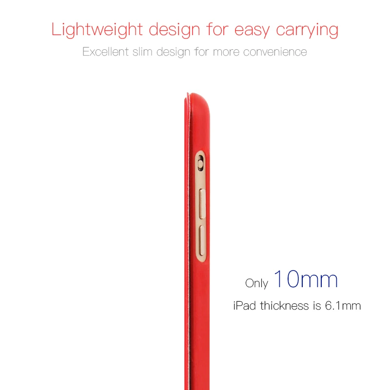 Чехол для нового iPad 9 7 2017 2018 A1893 A1822 ультра тонкий флип PU кожаный Стенд Смарт