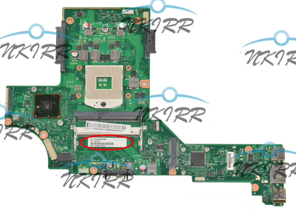 Mainz106050a2307301-mb-a02 V000208010 1310a2307307 S989 Hm57 Ddr3 Motherboard para Toshiba Satellite E200 E205 E2051904 Placa-mãe para notebook
