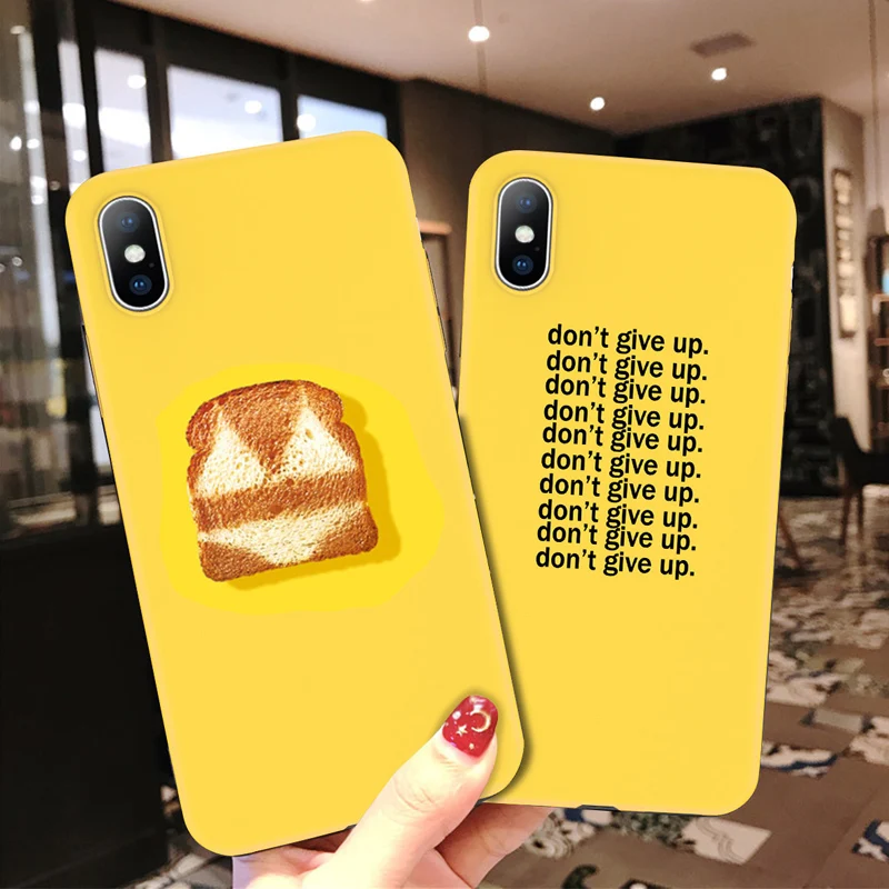 Lovebay Phone Case For iPhone 6 6s 7 8 Plus X XR XS Max 5 5s SE Cute Crown Bread Cartoon Letter Soft TPU |