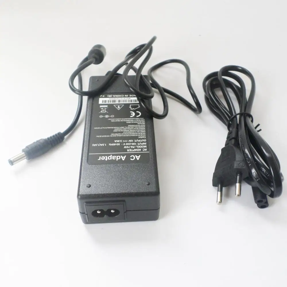 

Laptop Battery Charger For Toshiba Satellite l305-s5968 l505d-s5965 l305-s5921 L550 L586 L587 L600 L650 19V 75W AC Adapter Power