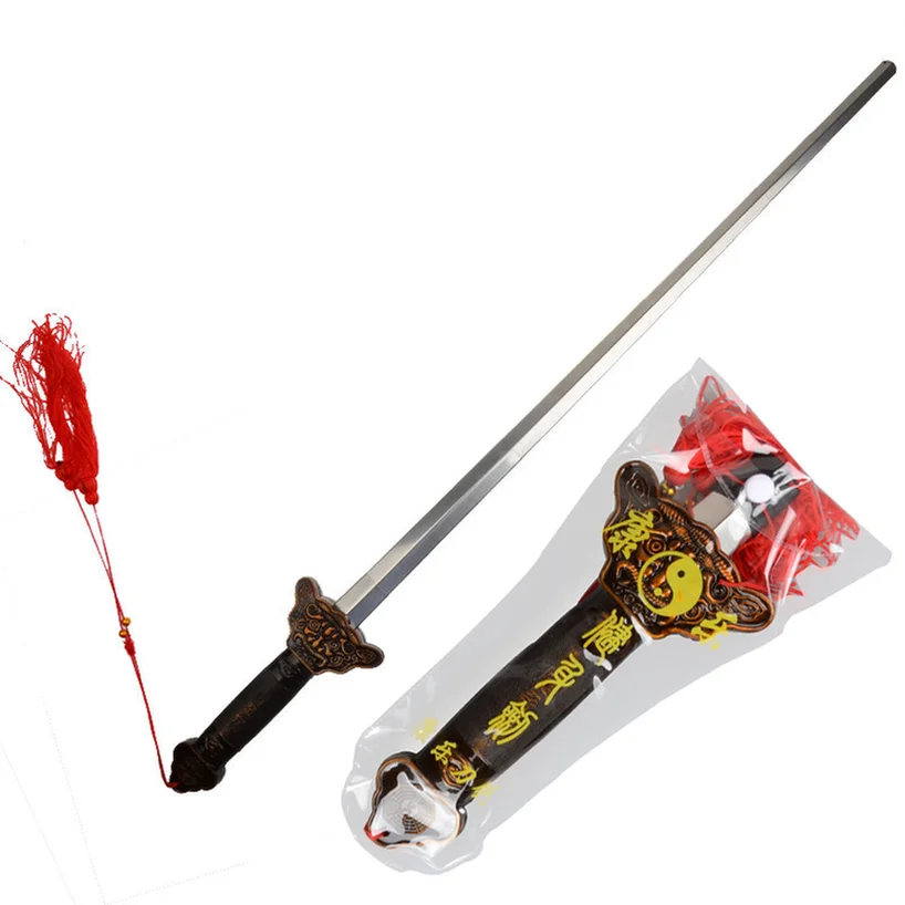 Роскошный Выдвижной Телескопический меч Тай Чи Меч из нержавеющей стали Боевые