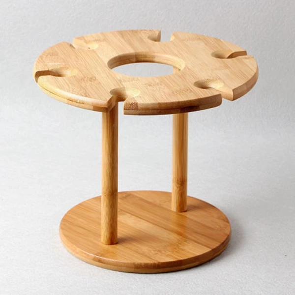 JEYL держатель для бокалов вина бамбуковые столешницы сушильные стойки кемпинга 6