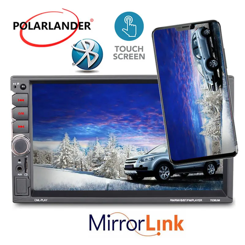 2 Din автомобильное радио 7 &quotHD Авторадио мультимедийный плеер сенсорный экран