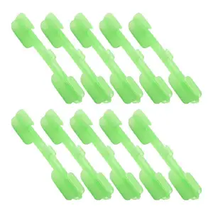 Держатель света с наконечником из АБС-пластика поплавок для ночной рыбалки, 10 шт., световой эффект, аксессуар для рыболовных снастей, светильник жим для приманки, держатель для карт