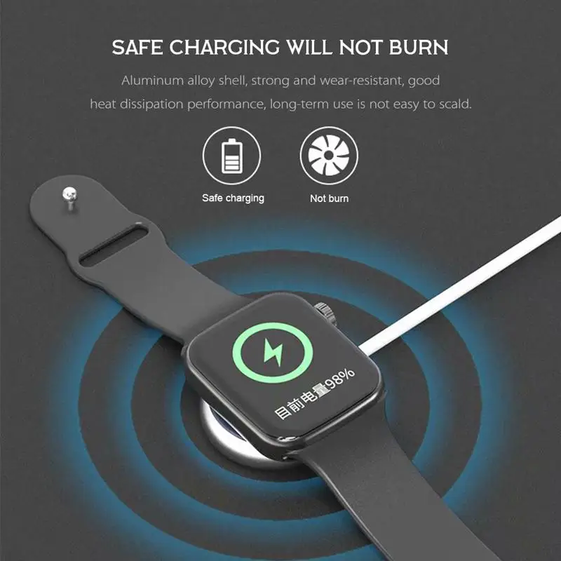 Магнитное зарядное устройство для Apple Watch USB Беспроводная зарядка 38 мм и 42 iWatch