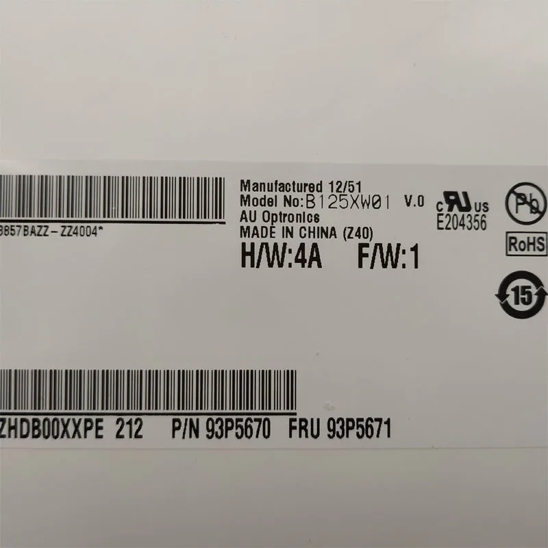 ЖК-экран для ноутбука Lenovo U260 K27 X230 X220 X220i X220T X201T класс A + 12 5 дюйма IPS-дисплей LP125WH2 SLB3