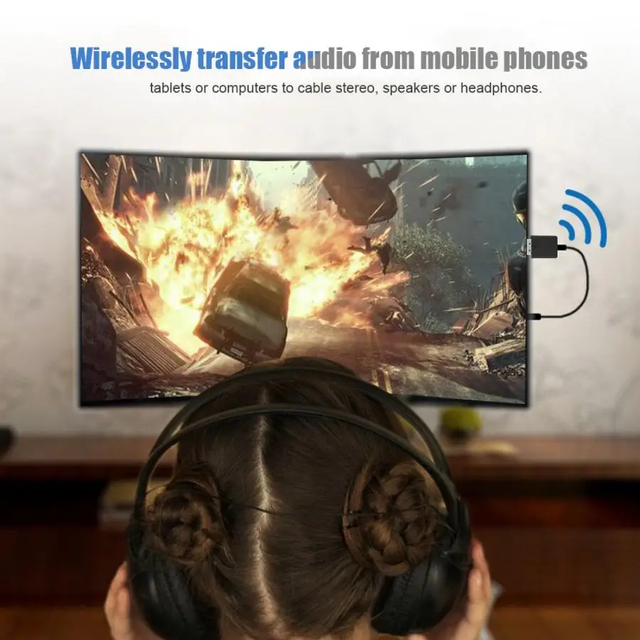 Портативный USB передатчик Bluetooth 2 в 1 3 5 мм|Беспроводные адаптеры| |