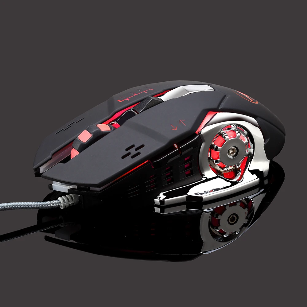 Warwolf Q8 Проводная игровая клавиатура Мышь Регулируемый Точек на дюйм Красочный