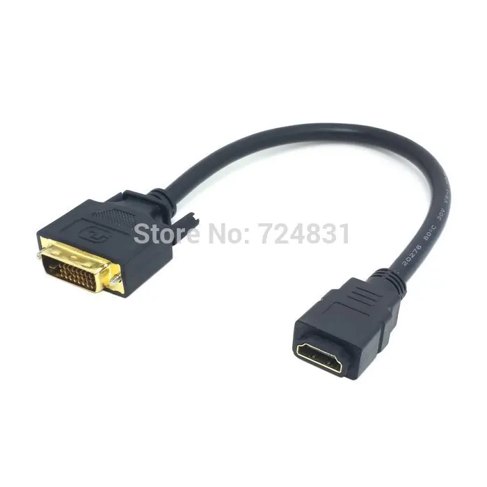 Переходник CY 10 см DVI 24 + 1 папа ale в HDMI совместимый мама кабель конвертер для ПК