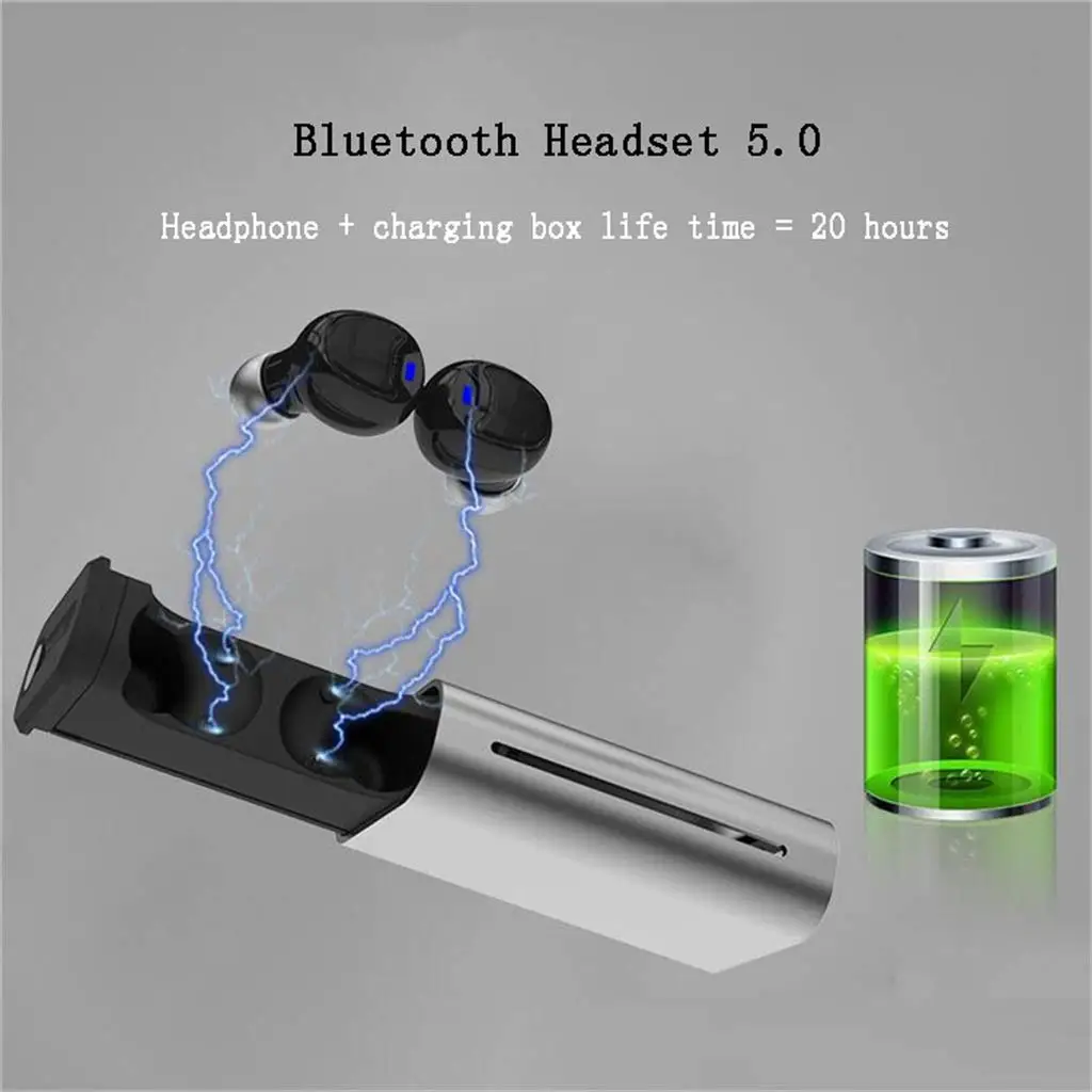Мини bluetooth гарнитура 5 0 наушники вкладыши беспроводные стерео Tws спортивные