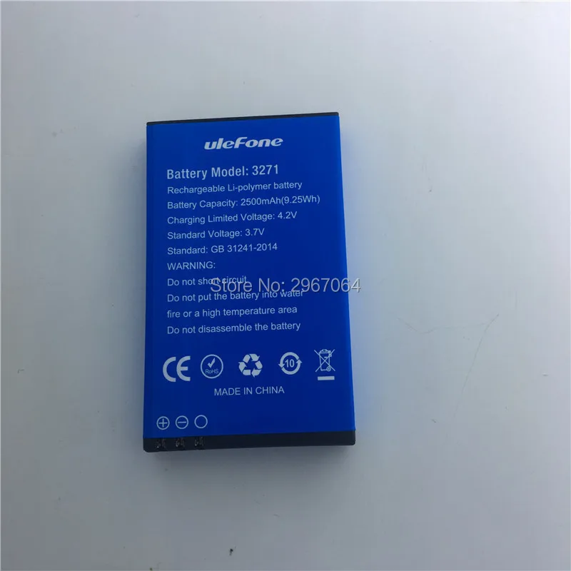Аккумулятор для мобильного телефона ULEFONE armor mini 3271 аккумулятор 2500 мАч 2 4 дюйма 6261D