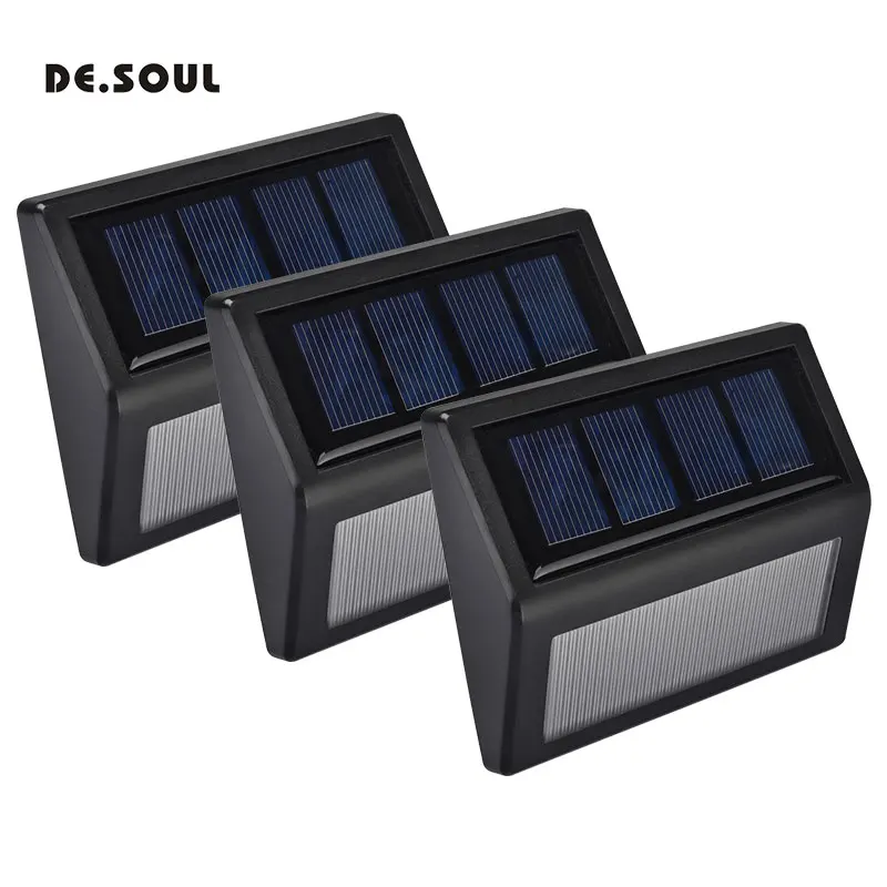 

DE.SOUL LED Solar Light Solar Power Door Lamp Outdoor Garden Energy Saving Courtyard Pathway Wall Light Waterproof