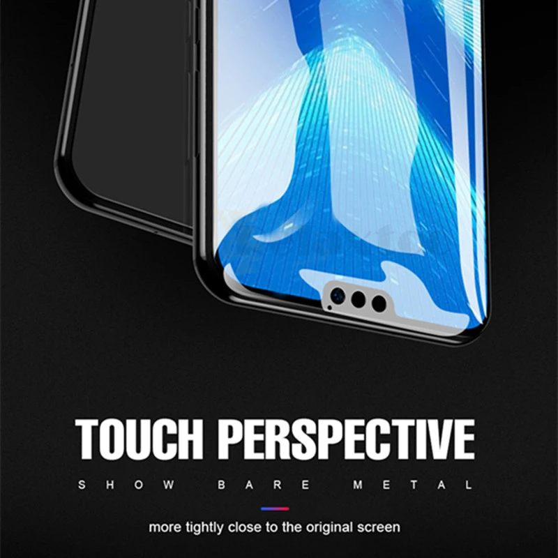 Изогнутое стекло 9D для huawei honor 8x полное покрытие закаленное защитное на hono 8x8 x x8